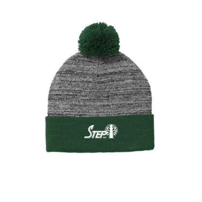 STEP Heather Pom-Pom Beanie